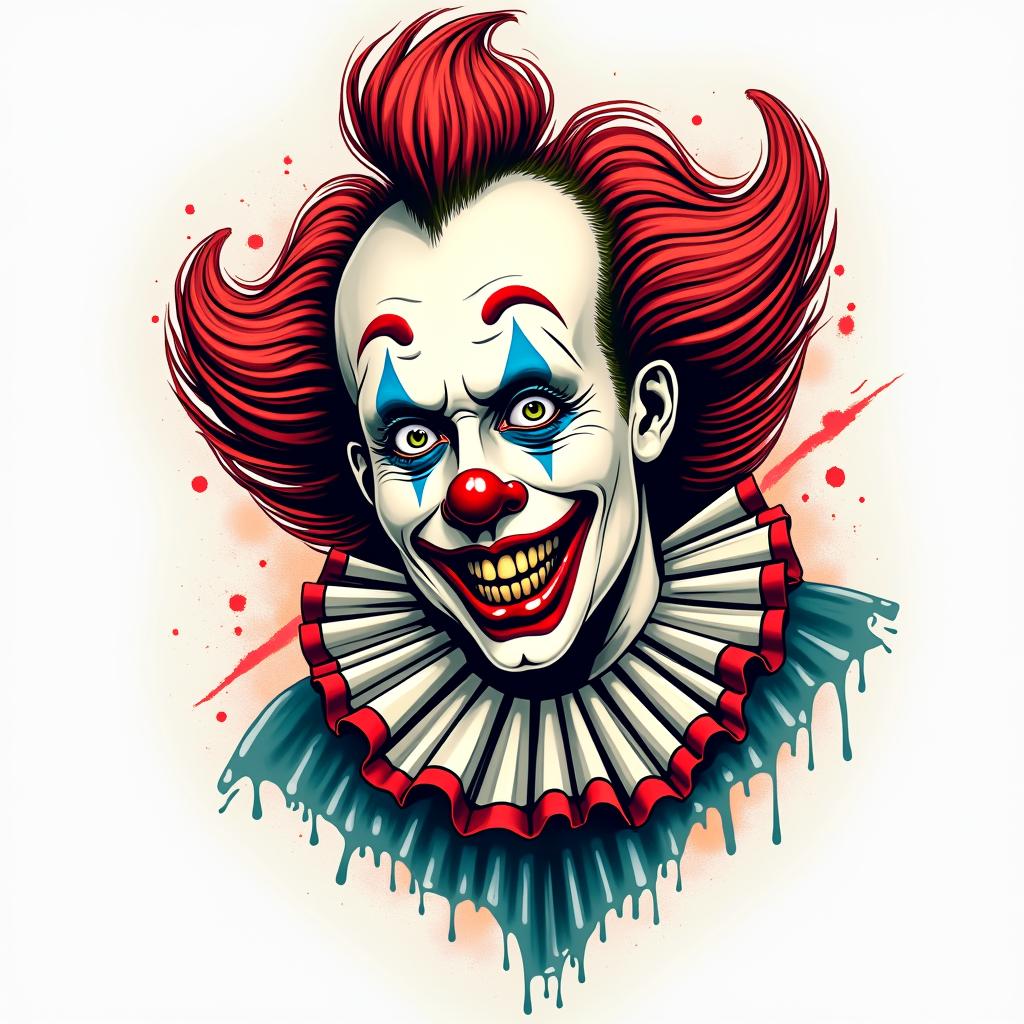 Fake Tattoo Clown No1