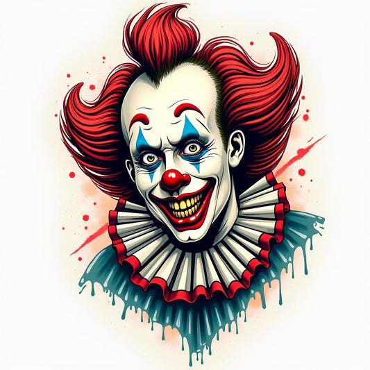 Fake Tattoo Clown No1