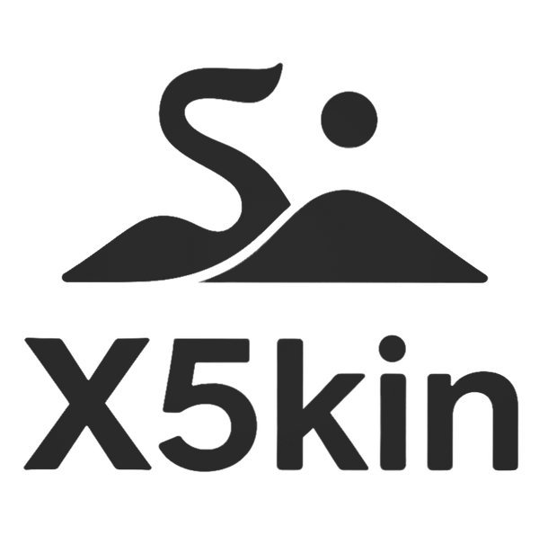 Logo_X5kin_black_fake_Tattoo_temporary